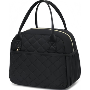 Borsa Termica Pieghevole da Donna in Poliestere da 9,4L Impermeabile <span class=keywords><strong>con</strong></span> Chiusura a Cerniera per Conservazione Alimenti, Lavoro, Scuola, Viaggi e Picnic - Product Image 1