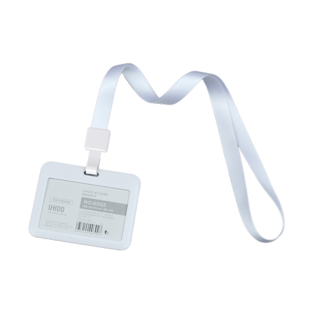 Porte-badge horizontal en plastique avec logo personnalisé en gros