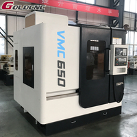 Centre d'usinage vertical compact GOLDCNC 5 axes CNC VMC 650 pour le fraisage du métal, fabriqué en Chine