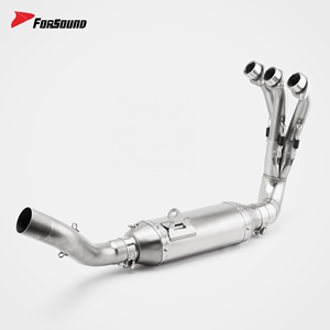 Pot d'échappement complet en fibre de carbone Forsound à prix d'usine pour Yamaha MT09 FZ09 Tracer 900 2014-2020, silencieux MotoGP, système complet, gain de 5 CV - Product Image 2