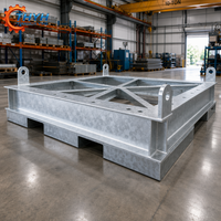 Plateforme de base soudée sur mesure pour grand générateur |   Revêtement à 3 couches |   Acier Q235/Q345/Q355 |   ISO 9001 pour les centrales électriques à groupes électrogènes diesel