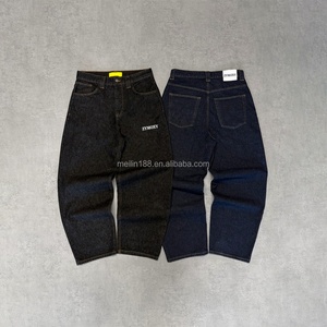Manufacturers Custom Japanese Denim Raw Fabric Selvedge <b>Jeans</b> for Men High Quality Heavyweight Cotton Denim Pants Baggy <b>Jeans</b> - Product Image 2