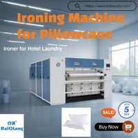 Machine à repasser les taies d'oreiller industrielles, finisseur automatique de linge plat pour blanchisserie commerciale, presse à vapeur pour le repassage