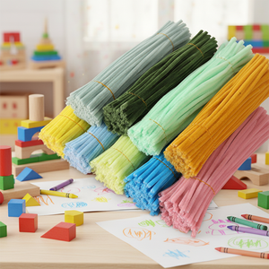 Decoraciones Creativas, Limpiapipas de Chenilla Educativos y Coloridos para Manualidades, Suministros para Fiestas de Navidad y Cumpleaños, Manualidades para Niños - Product Image 3