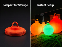Boule de Noël gonflable avec lumière LED, grande boule de Noël lumineuse pour la décoration extérieure du jardin, décoration de Noël