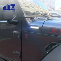 Protection d'angle de capot avec éclairage pour Jeep Wrangler JL 2018-2023 - Accessoires et pièces de protection d'angle