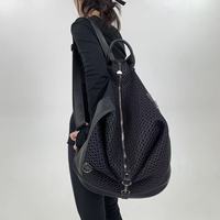 Sac à dos personnalisé en maille Y2K Millennium Hot Girl, multi-poches, fermeture éclair, sac à main à bandoulière unique
