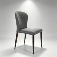 Chaise empilable à cadre métallique et pieds en bois grainé pour salle à manger et événements