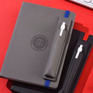 Libreta Personalizada con Diseño de Ciervo, Cubierta Magnética de Cuero PU, Encuadernación Cosida, con Portaplumas, Tamaño A5 - Product Image 2