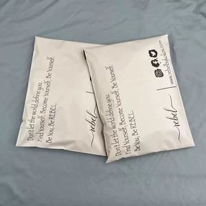 Kantong Kurir Ramah Lingkungan Berwarna Krem, Terbuat dari Plastik Biodegradable, Kantong Pengiriman Poliester dengan Logo - Product Image 6