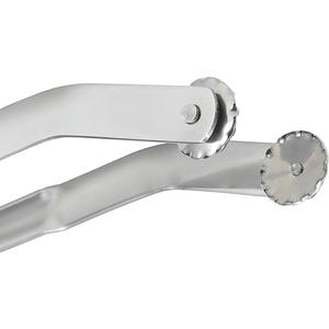 Nouvelle tendance Camping outils de cuisine métal Hot Dog BBQ saucisse <span class=keywords><strong>pince</strong></span> tournante avec roues tournantes pour Barbecue - Product Image 3