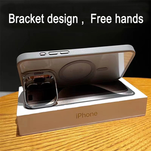 Ốp điện thoại trong suốt từ nhựa acrylic, có khung kim loại bảo vệ camera, nam châm, dành cho iPhone 12 13 14 15 16 Pro Max - Product Image 5