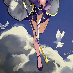 Tùy Chỉnh Phim Hoạt Hình Lá Vàng Nghệ Thuật In Giấy Áp phích Kỹ Thuật Số Video Trò Chơi Honkai Sao Đường Sắt Minh Họa Tường Trang Trí In Áp Phích - Product Image 2