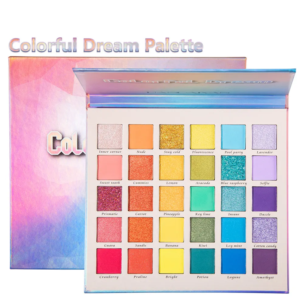 30 colori gel neon palette make up kit ombretto professionale ombretto pigmentato palette glitter con logo