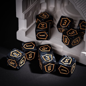 Acrylic 16mm vuông đa diện lá chắn mô hình xúc xắc trong kho tùy chỉnh Hội Đồng Quản trị trò chơi xúc xắc cho D & D với con Rồng & ngục tối Chủ Đề - Product Image 1