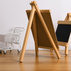 <span class=keywords><strong>Pizarra</strong></span> Triangular de Madera, Soporte de Escritorio, Tablero Publicitario, Mini <span class=keywords><strong>Caballete</strong></span> Infantil, Adornos Artesanales, Pequeñas Pizarras - Product Image 3