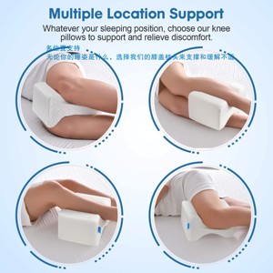 Coussin de genou en mousse à mémoire de forme, tissu tissé 100% polyester, soulagement de la douleur <span class=keywords><strong>sciatique</strong></span>, pour le repos au lit et le sommeil, utilisation magnétique et massante - Product Image 5