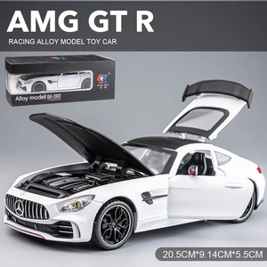 Jouet en alliage moulé sous pression 1:24 Benz AMG GTR Sports Car Sound Light Pullback avec décoration Collection <span class=keywords><strong>Metal</strong></span> Model - Product Image 4