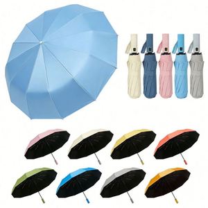 Parapluie pliant 3 sections personnalisé, léger et imperméable, avec logo – Cadeau d'entreprise, vente en gros, offre spéciale - Product Image 1