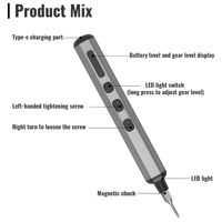 Obeng Elektrik 68-in-1, Obeng Daya Multi-Bit Magnetik 64 Mata untuk Ponsel, Kamera, Laptop, Jam Tangan, Kacamata, dan Lainnya