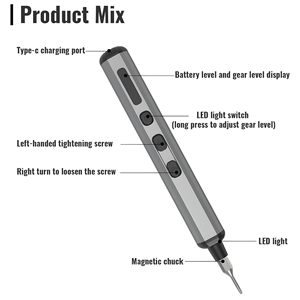 Cacciavite Elettrico 68-in-1, Set di 64 Punte Magnetiche Multifunzione per Telefoni, Fotocamere, Laptop, Orologi, Occhiali e Altro - Product Image 3