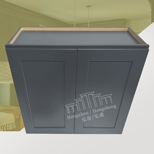 ตู้ครัวแบบอเมริกันจัดส่งเร็วจากคลังสินค้าในสหรัฐอเมริกาไม่แรงสั่งซื้อขั้นต่ำตู้เก็บของติดผนังสองประตู - Product Image 4