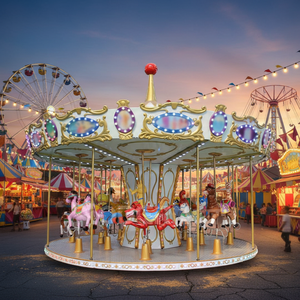 Carrusel de Animales de 16 Asientos para Niños, Certificado CE, Atracciones de Feria - Product Image 1