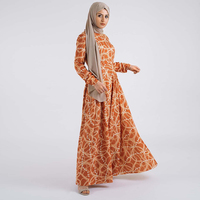 Vêtements ethniques de prière islamique, haut de gamme, motif arabe imprimé, Robe Hijab Abaya, dubaï, Robe de Ramadan musulmane