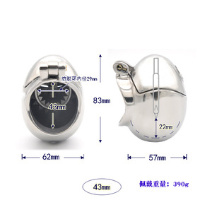Người đàn ông mới của thép không gỉ đầy đủ bao quanh tải trứng loại chastity khóa chống trật bánh quan hệ tình dục người lớn sản phẩm - Product Image 5