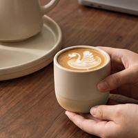 Nouvelle Collection 2026 : Ensemble Cafetière et Tasses en Céramique avec Assiettes – Cafetière Manuelle et Filtre à Café Entonnoir
