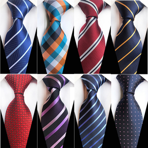8cm <strong>Men's</strong> <strong>Tie</strong> Solid Plaid Striped <strong>Ties</strong> for <strong>Men</strong> Business <strong>Pink</strong> Red Neck <strong>Tie</strong> - Product Image 2