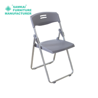 SK-ZDY-C006 chaise pliante blanche robuste de HDPE pour l'option en gros empilable portative d'événements extérieurs