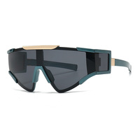 Lunettes de soleil rétro connectées à monture surdimensionnée une pièce avec charme moderne et étanchéité tendance Nouvelles lunettes de soleil Street 2024
