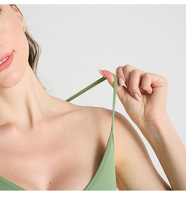 Combinaison moulante côtelée à bretelles spaghetti croisées, dos nu, effet amincissant et rehausseur de fesses, sexy, pour femme