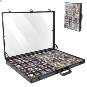 Q Y Aluminum Trading Card Display Case <b>Lockable</b> <b>Storage</b> <b>Box</b> for TCG Sports Cards Jewelry Collection Showcase - Product Image 5