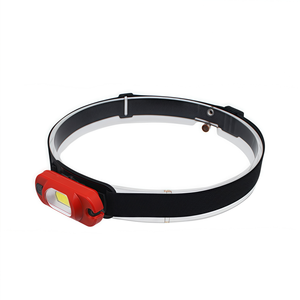 Lampe frontale COB fine avec module lumineux pivotant et bande réglable souple pour les tâches de proximité, la course à pied, le camping, la réparation - Product Image 1