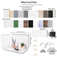 Carton photographique épaissi 1+7/8/9/10 feuilles – Kit de fonds photo professionnels pour la photographie et accessoires de prise de vue