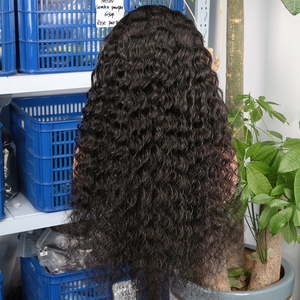 Parrucca 13x6 con pizzo trasparente, capelli Remy, baby hair, onda profonda, capelli brasiliani, pre-organizzati, <span class=keywords><strong>ricci</strong></span>, senza colla, anti-caduta, da <span class=keywords><strong>donna</strong></span> - Product Image 5