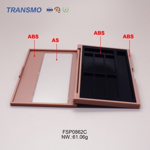 Palette de fards à paupières en gros, conteneur de blush crème, boîte à poudre transparente, emballage en carton - Product Image 3