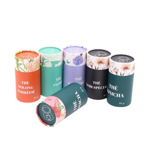 Cilindro de Papel para Café y Té, Grado Alimenticio, con Relieve, con Tapa Metálica - Product Image 2