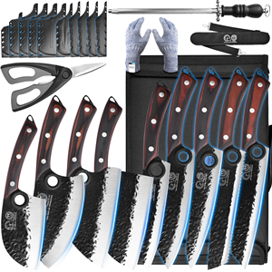 <span class=keywords><strong>Cuchillos</strong></span> <span class=keywords><strong>de</strong></span> Chef para Rebanar Frutas, Hoja Forjada, Acero Inoxidable, Juego <span class=keywords><strong>de</strong></span> <span class=keywords><strong>Cuchillos</strong></span> <span class=keywords><strong>de</strong></span> <span class=keywords><strong>Cocina</strong></span>, Herramientas <span class=keywords><strong>de</strong></span> Corte, Bolsa <span class=keywords><strong>de</strong></span> Tela Portátil - Product Image 1