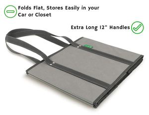 Sacs de courses réutilisables, sacs fourre-tout robustes avec poignées extra longues - Product Image 2
