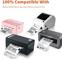Étiquettes d'expédition thermiques directes auto-adhésives en papier blanc recyclable 4x6 pouces, 2000 pièces, en accordéon