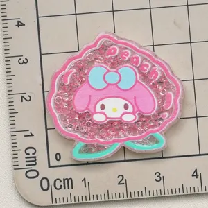 Kawaii Sanrio Shakable Acrylic Sheets Charm Accessories For Scrapbooking Embellishment Bag Hanging Key Chain Pendant Decoration