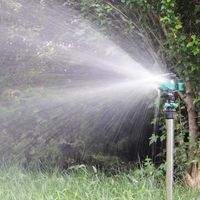 ChenMei CM206 360 Gear Drive 1/2 Inch Plastik Adjustable Rotary Arm Irrigation Sprinkler untuk Irigasi Pertanian, Kebun, Rumput, dan Rumah Kaca