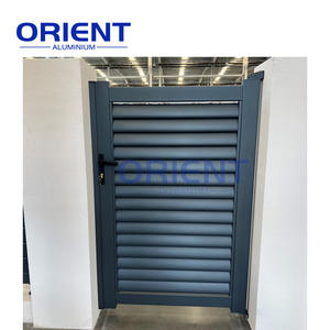 Porte principale luxueuse en alliage d'aluminium Design Home House Gate Designs Pictures Allée coulissante et porte battante double - Product Image 5