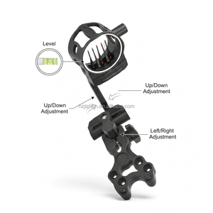 Visée de tir à l'arc personnalisable avec logo, 5 aiguilles, réglable, en alliage d'aluminium, pour arc à poulies, ajustement universel pour <span class=keywords><strong>archer</strong></span> droitier et <span class=keywords><strong>gaucher</strong></span> - Product Image 2