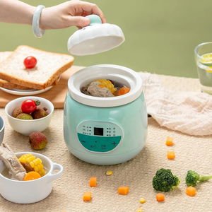 mcdou Produits pour bébés : Mijoteuse électrique multifonction avec revêtement céramique, pour bouillie, soupe, ragoût de nid d'oiseau et cuiseur vapeur - Product Image 2