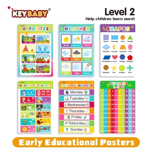 Póster Educativo para Niños, Alfabeto de Animales, Adhesivos de Clima, <span class=keywords><strong>Libro</strong></span> Educativo para Niños, Rompecabezas, Productos de Papel - Product Image 1