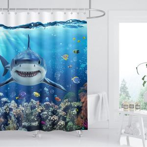 Tenda da doccia <span class=keywords><strong>Safari</strong></span> 3D su misura con 3D animali selvatici-giungla elefante giraffa Zebra-decorazione per la casa del bagno con ganci - Product Image 2
